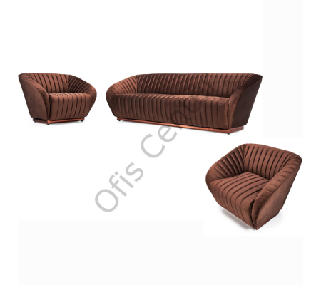 Mozart 1 Üçlü 2 Tekli Kanepe Takımı